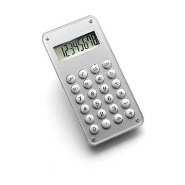 10 místná kalkulačka, stříbrná