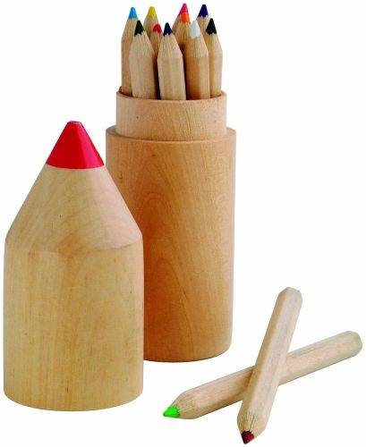 12 pastelek, ořezávátko, papírová tuba