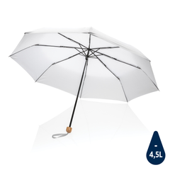 Obrázok ku produktu 20,5" bambusový dáždnik Impact zo 190T pongee RPET AWARE™, biela