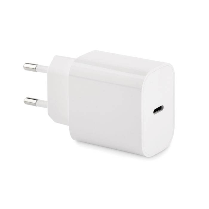 20W 2portová USB nabíjačka, biela