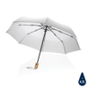 Obrázek produktu 21 "bambus auto-open / close deštník Impact ze 190T Rpety AWARE, bílá