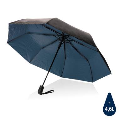 21 "dvoubarevný deštník Impact ze 190T pongee Rpety AWARE ™, modrá