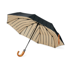 Obrázok ku produktu 21" skladací dáždnik VINGA Bosler z RPET AWARE™, čierna
