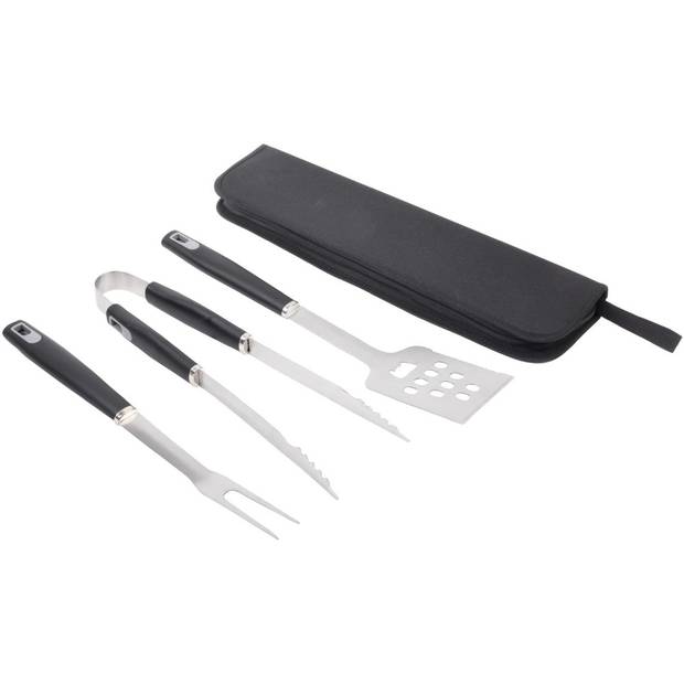 3 ks súprava na grilovanie v nylonovom vrecku Pretty BBQ, čierna 3 ks súprava na grilovanie v nylonovom vrecku Pretty BBQ, čierna