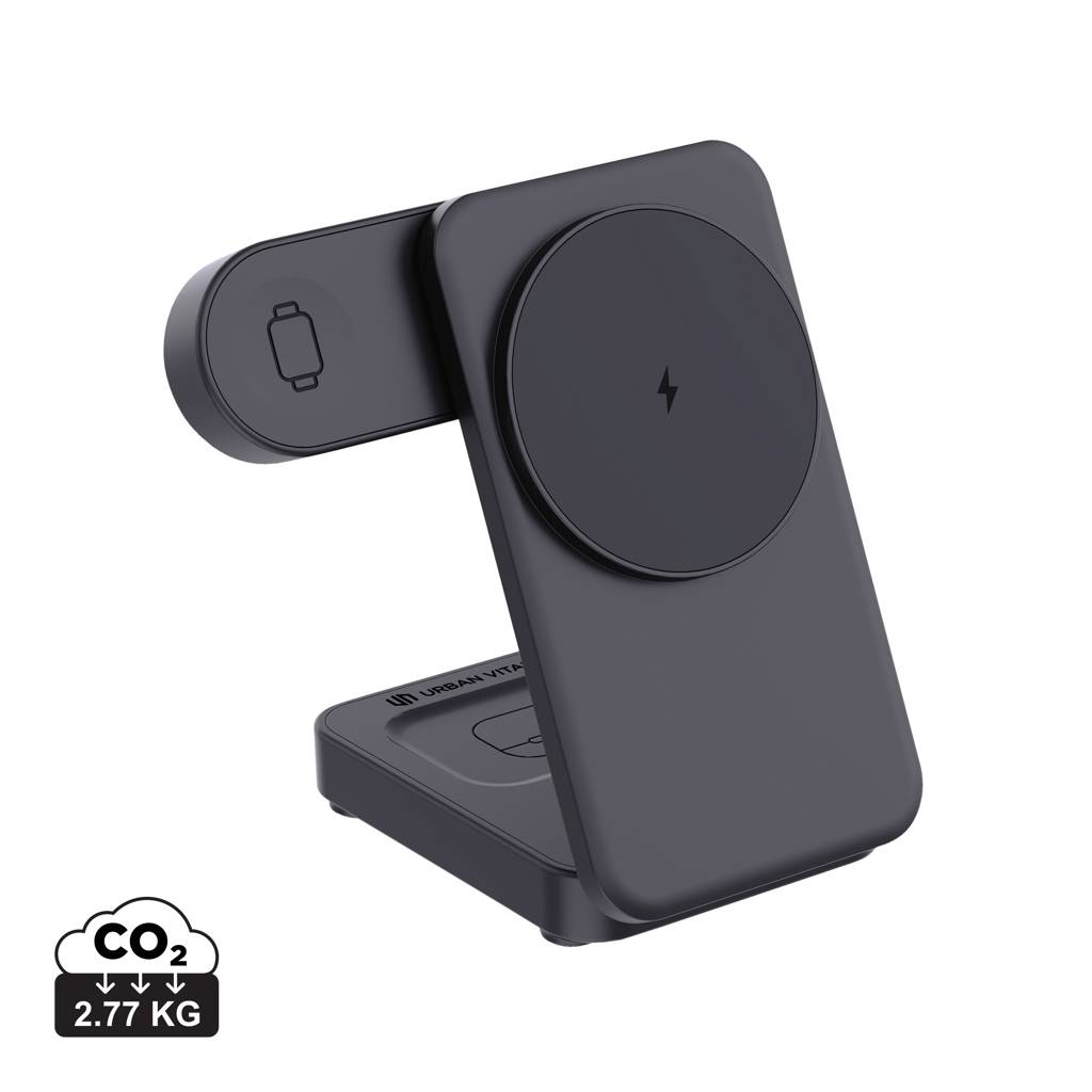 3v1 magnet. nabíjačka Urban Vitamin Arcadia RCS rplastic 15W, čierna