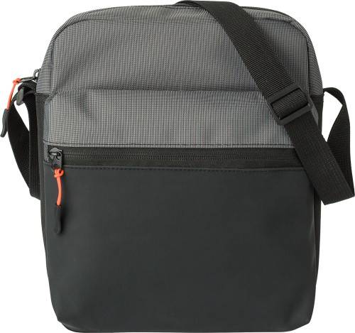 500D Two Tone taška cez rameno Tom, sivá