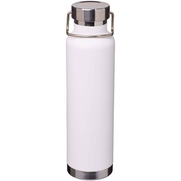 650ml nerezová fľaša na vodu Thor s medenou vákuovou izoláciou a certifikáciou RCS, biela 650ml nerezová fľaša na vodu Thor s medenou vákuovou izoláciou a certifikáciou RCS, biela