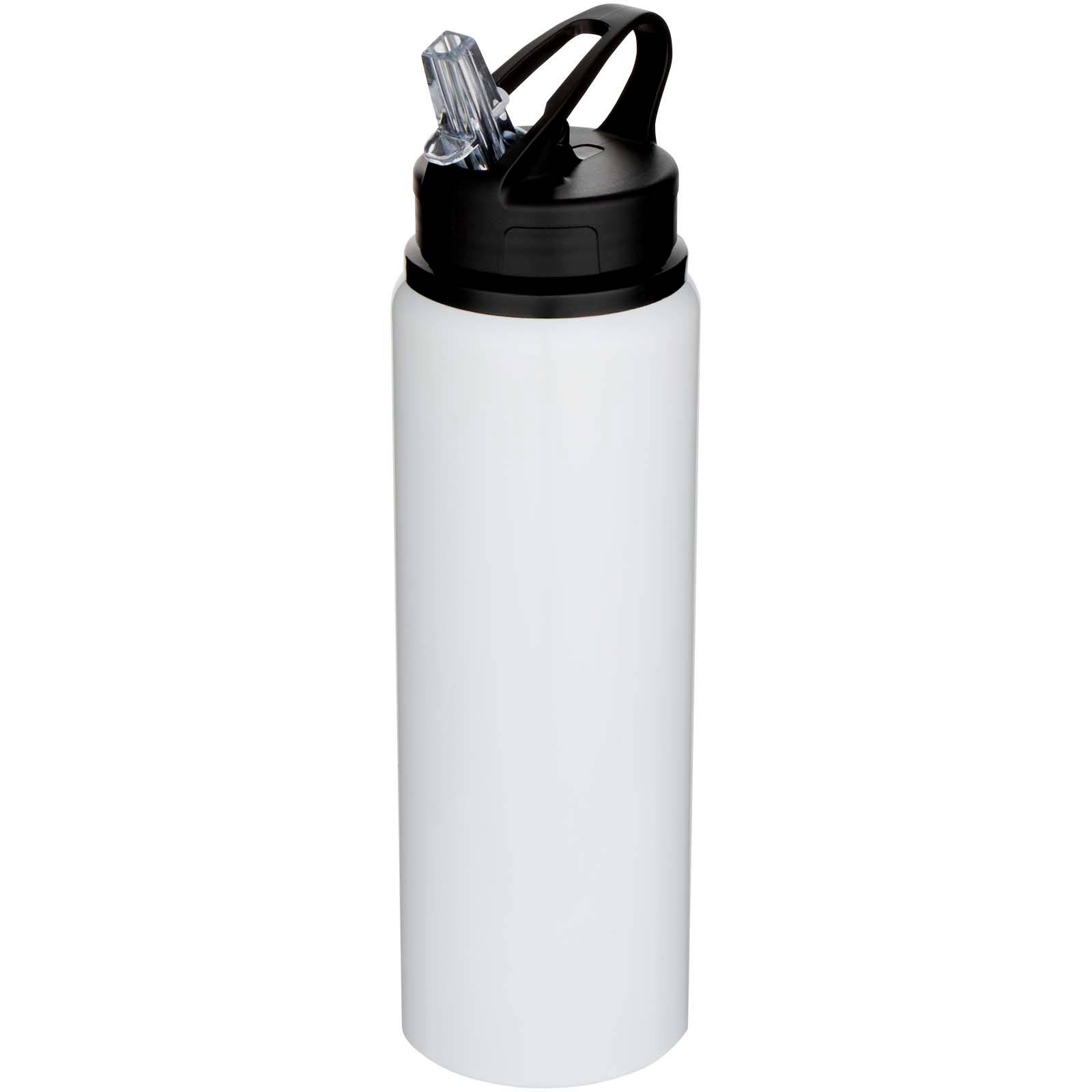 800ml jednostenná fľaša na vodu Fitz z recyklovanej nerezovej ocele , biela
