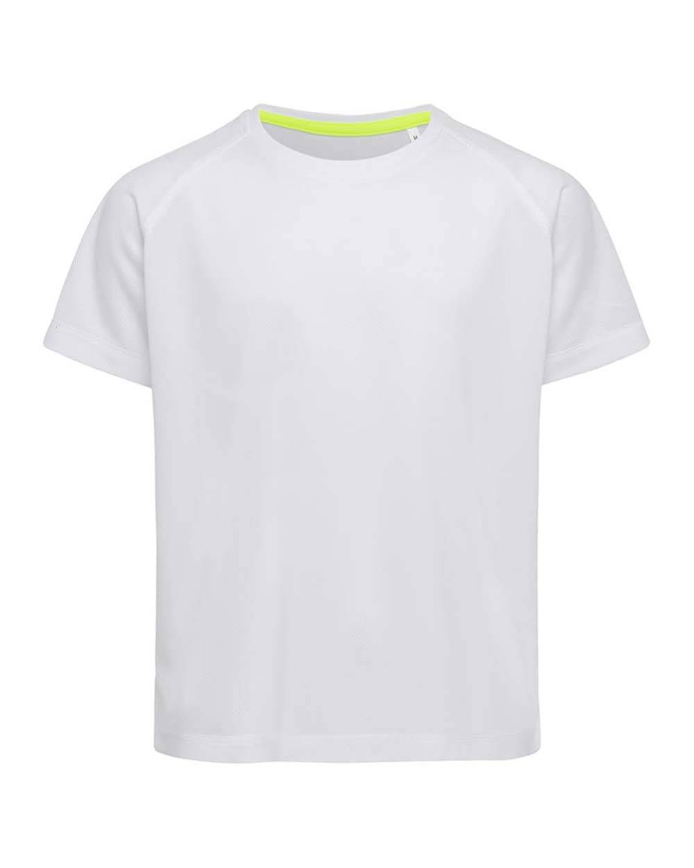 Active 140 Raglan - Crew neck Tričko detské STEDMAN, biela, XS