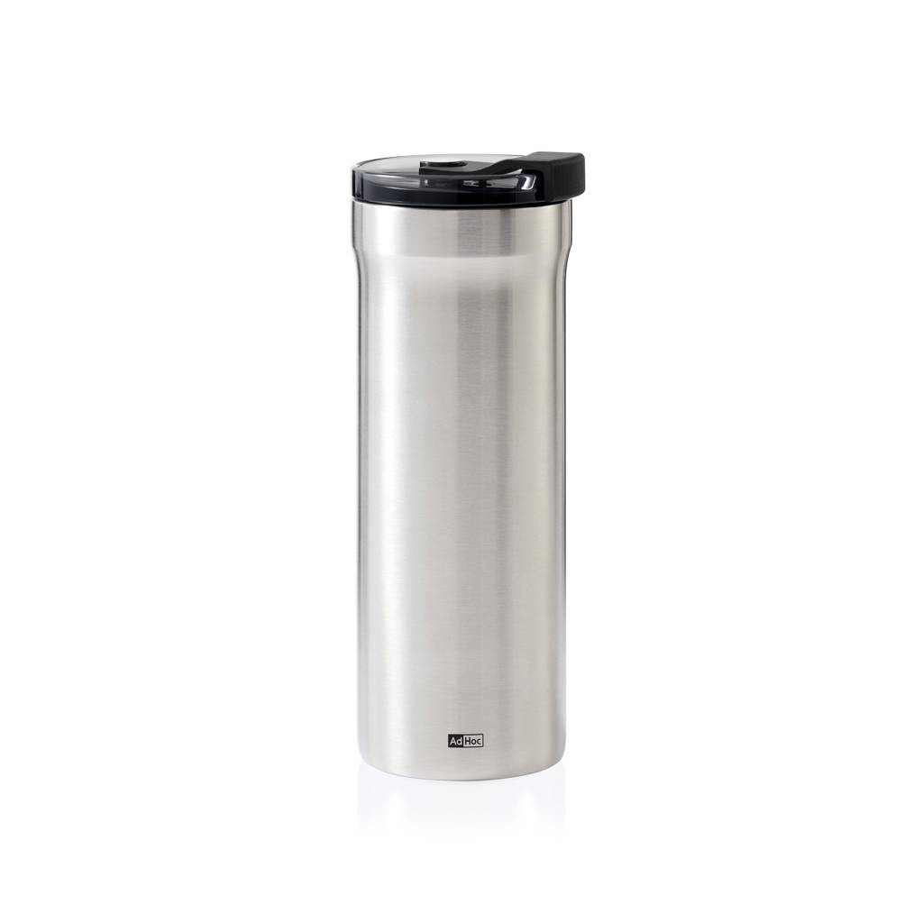 AdHoc Termohrnček Pulse, sivá Silver - sivá