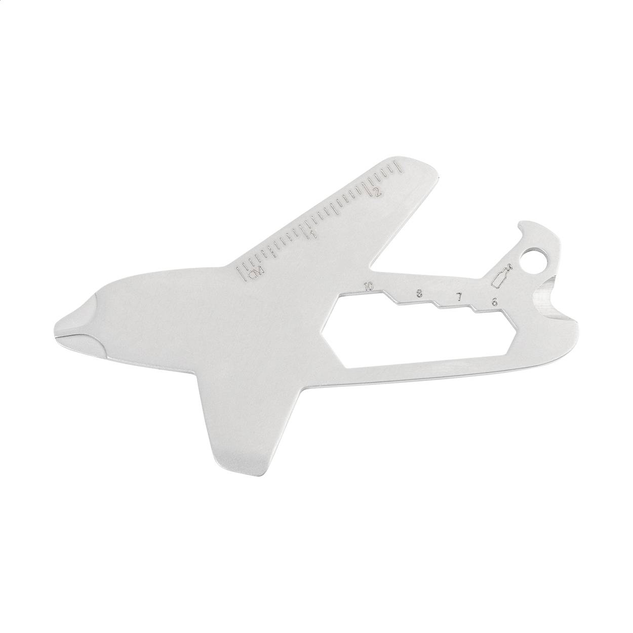 Aerofix RSS prívesok na kľúče s multifunkčným nástrojom, sivá Silver