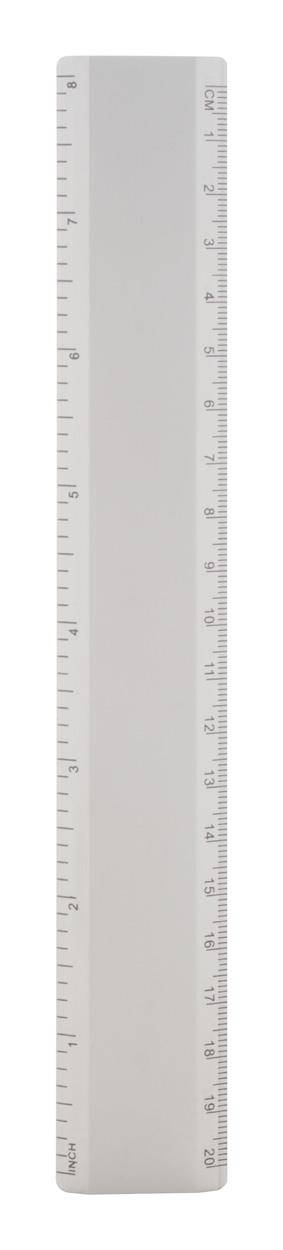 Alury 20 pravítko, sivá strieborná