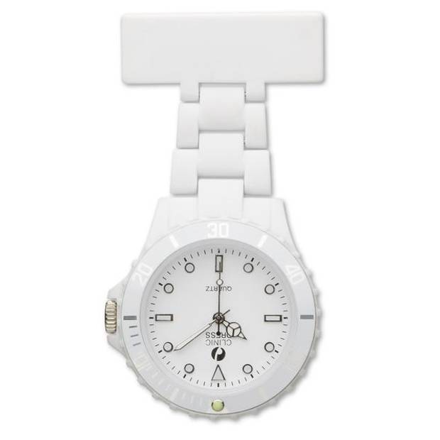 Analógové hodinky pre zdravotné sestry, biela Analógové hodinky pre zdravotné sestry, biela