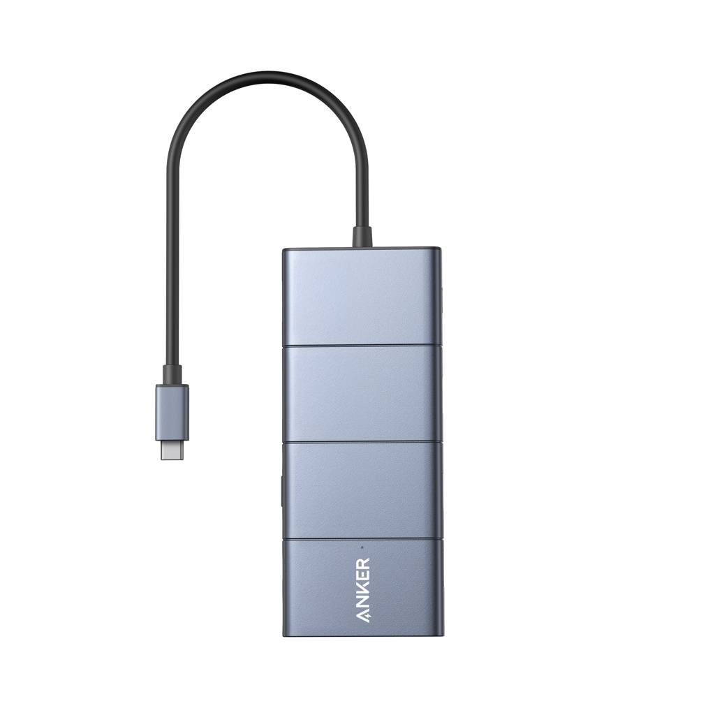 Anker PowerExpand USB-C dátový hub 11 v 1 s PD 10 Gbps, sivá