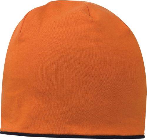 ANOMANDER obojstranná hladká zimná čiapka, oranžová
