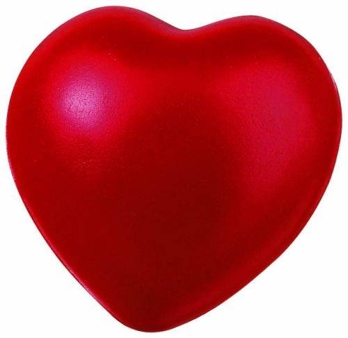 Antistress, tvar srdce, červená
