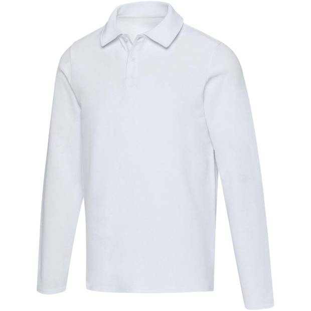 Apollo unisex polokošeľa s dlhým rukávom, biela XS Apollo unisex polokošeľa s dlhým rukávom, biela XS