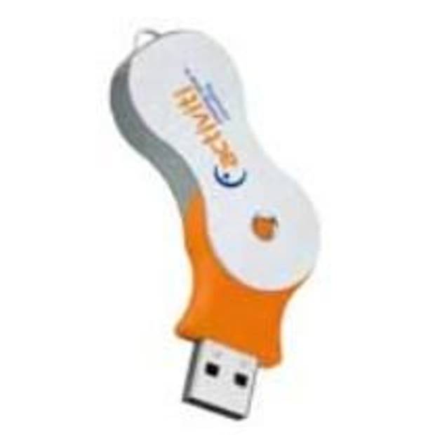 ARAGA otočný USB flash disk, šňůrka na krk, 4 GB, oranžová ARAGA otočný USB flash disk, šňůrka na krk, 4 GB, oranžová