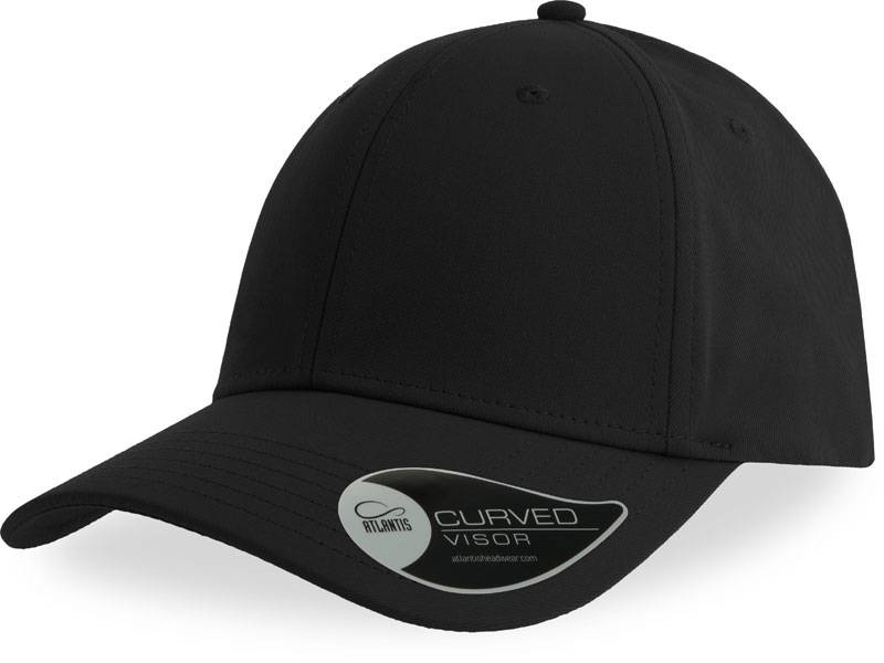 Atlantis | Bolt, 6 panelová šiltovka "Bolt", čierna