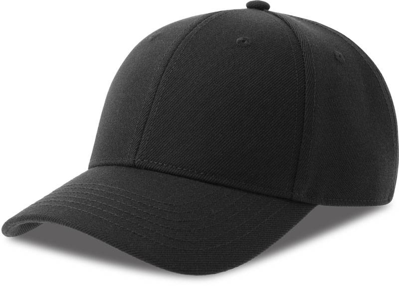 Atlantis | Champion-S, 6 panelová baseballová šiltovka, čierna, onesize