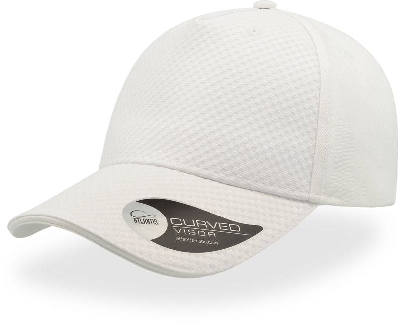 Atlantis | Gear, 5 panelová baseballová šiltovka "Gear", biela