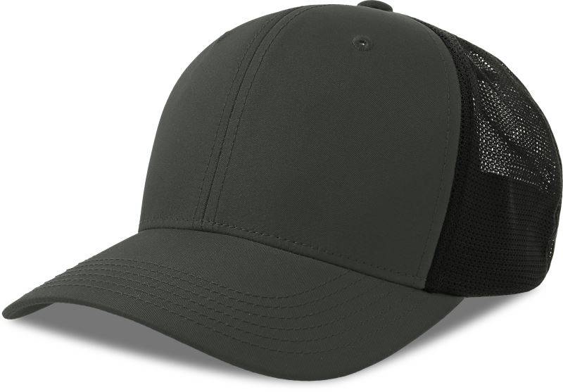 Atlantis | Nila, 6 panelová Trucker šiltovka, sivá Dark - čierna, onesize