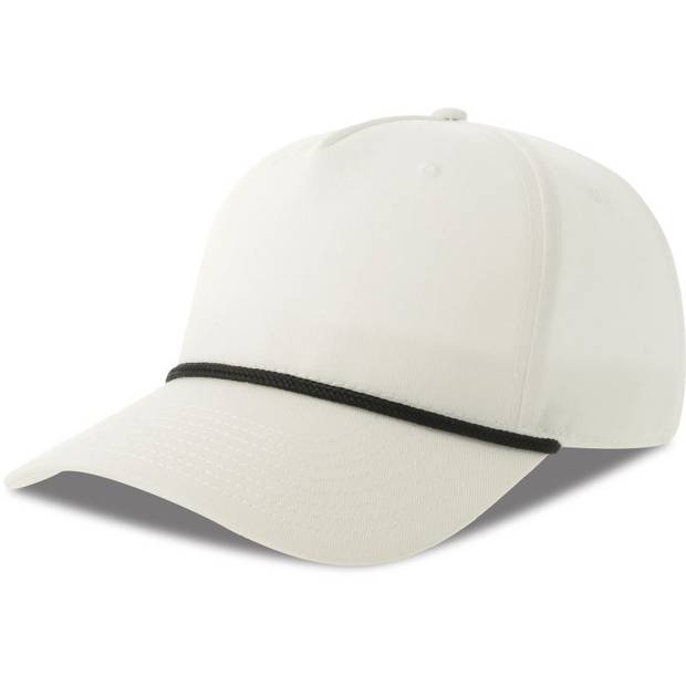Atlantis | Paka, 5 panelová baseballová šiltovka, biela - čierna, onesize Atlantis | Paka, 5 panelová baseballová šiltovka, biela - čierna, onesize