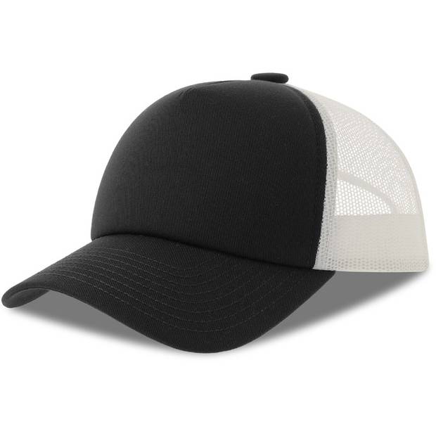 Atlantis | Record-S, 5 panelová Trucker šiltovka, čierna, onesize Atlantis | Record-S, 5 panelová Trucker šiltovka, čierna, onesize