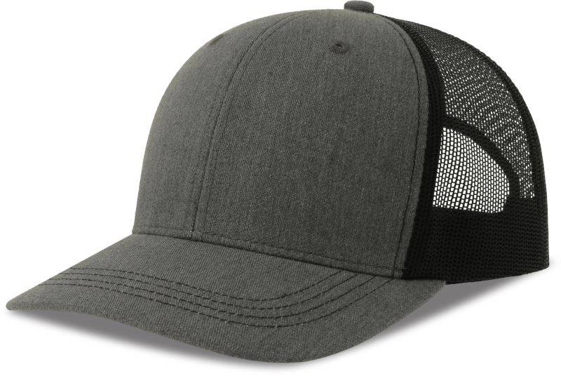 Atlantis | Sonic-S, 6 panelová Trucker šiltovka, sivá Melange - čierna, onesize