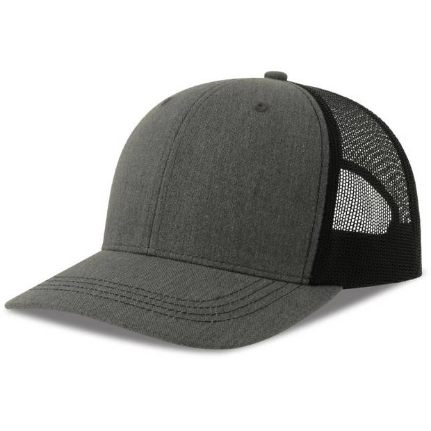 Atlantis | Sonic-S, 6 panelová Trucker šiltovka, sivá Melange - čierna, onesize Atlantis | Sonic-S, 6 panelová Trucker šiltovka, sivá Melange - čierna, onesize