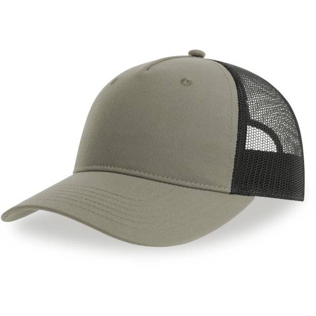 Atlantis | Zion, 5 panelová Trucker šiltovka, sivá - čierna, onesize Atlantis | Zion, 5 panelová Trucker šiltovka, sivá - čierna, onesize