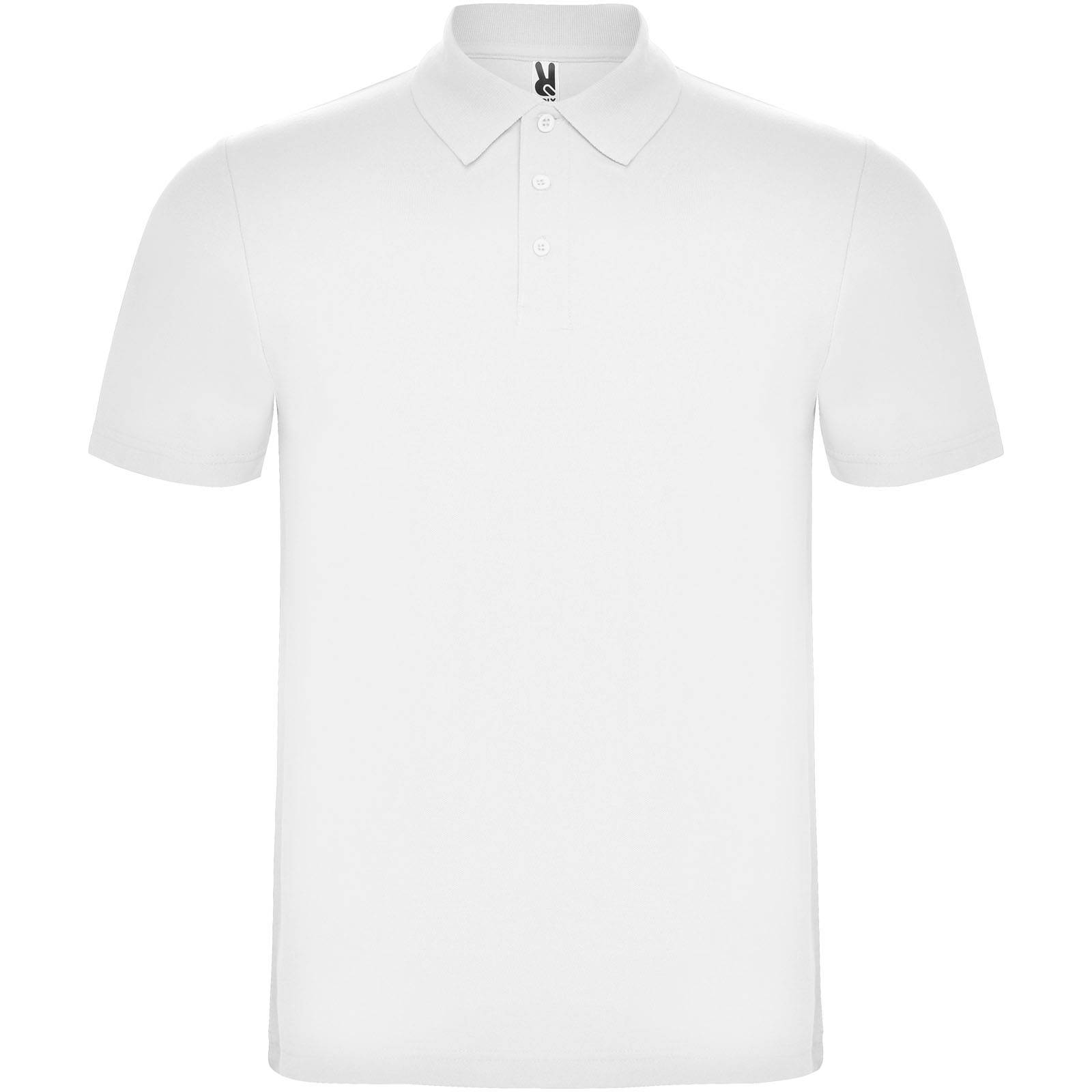 Austral unisex polokošeľa s krátkym rukávom, biela, L