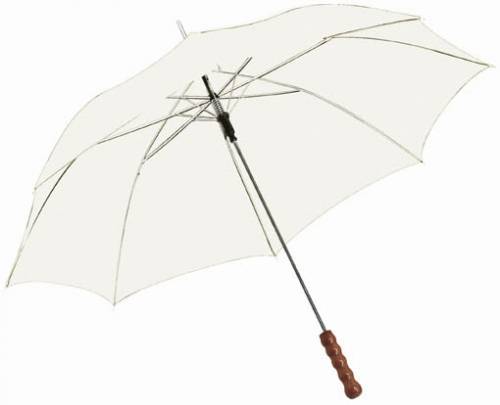 Automatický dáždnik, biely