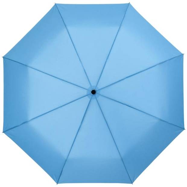 Automatický skládací deštník s potahem z PE pongee, světle modrá Automatický skládací deštník s potahem z PE pongee, světle modrá