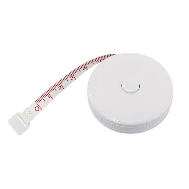 Automatický zvinovací meter, 1,5 m, biela Automatický zvinovací meter, 1,5 m, biela