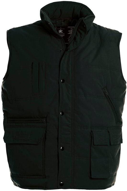 B&C | Bodywarmer Explorer, Vesta, čierna, S