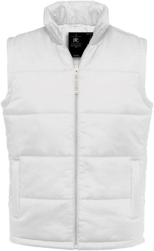 B&C | Bodywarmer /men, Pánska vesta, biela, S