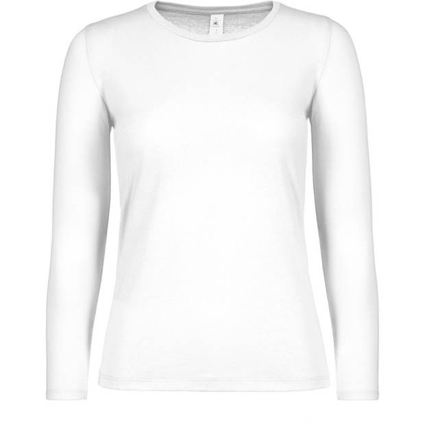 B&C | #E150 LSL /women, Dámské tričko s dlouhým rukávem, bílá, XS B&C | #E150 LSL /women, Dámské tričko s dlouhým rukávem, bílá, XS