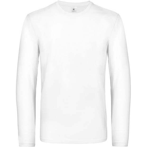 B&C | #E190 LSL, Tričko s dlouhým rukávem, bílá, S B&C | #E190 LSL, Tričko s dlouhým rukávem, bílá, S