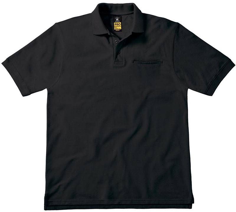 B&C | Energy Pro, Pracovné piqué polo, čierna, S