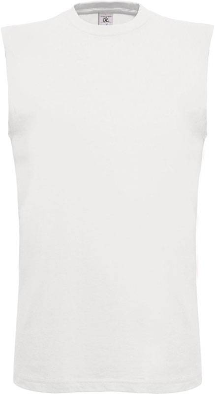 B&C | Exact Move, Pánské tričko bez rukávů, bílá, XL