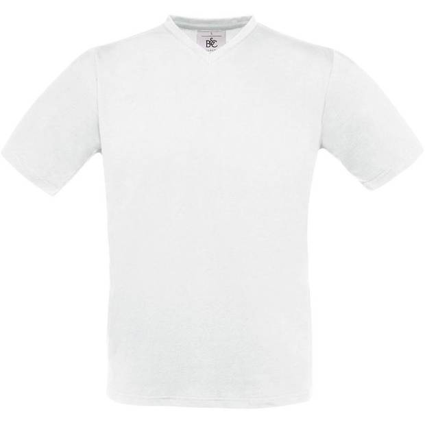 B&C | Exact V-Neck, Tričko s výstrihom do V, biela, S B&C | Exact V-Neck, Tričko s výstrihom do V, biela, S