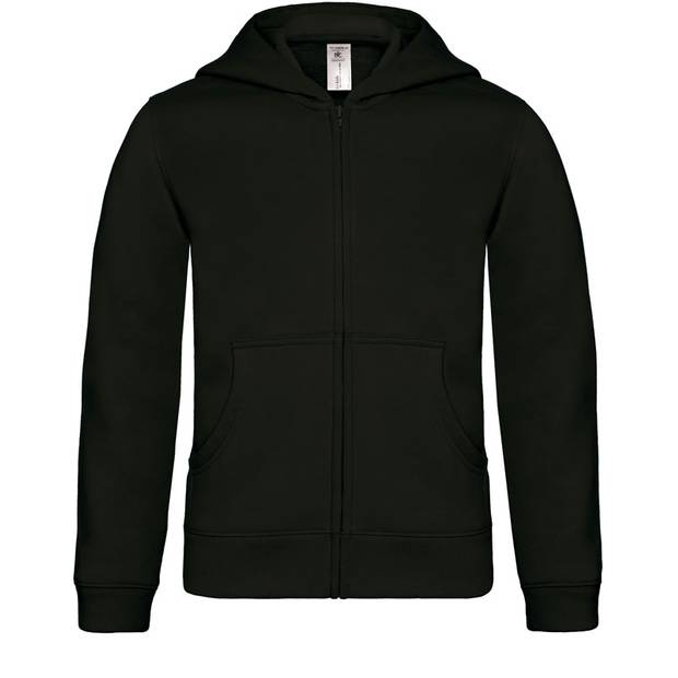 B&C | Hooded Full Zip /kids, Detská mikina s kapucňou, čierna, 3-4 B&C | Hooded Full Zip /kids, Detská mikina s kapucňou, čierna, 3-4