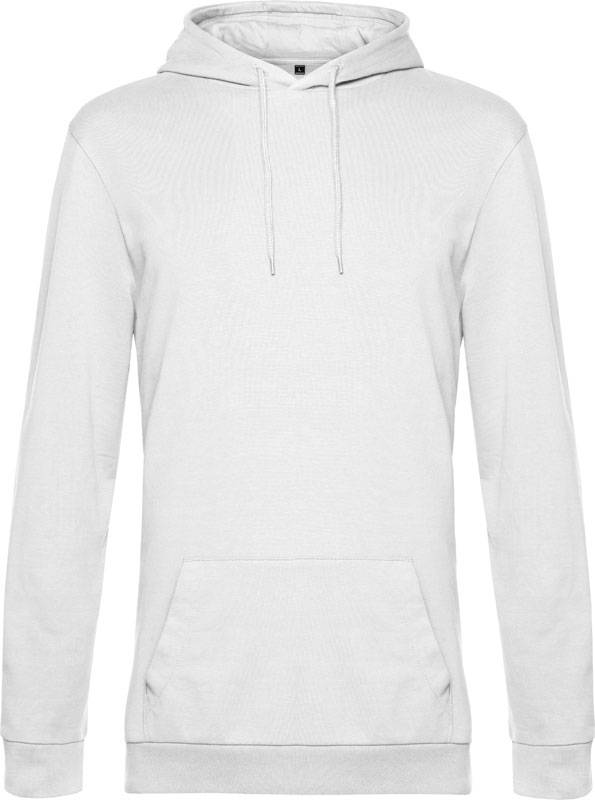 B&C | #Hoodie, Pánská mikina s kapucí, bílá, XS