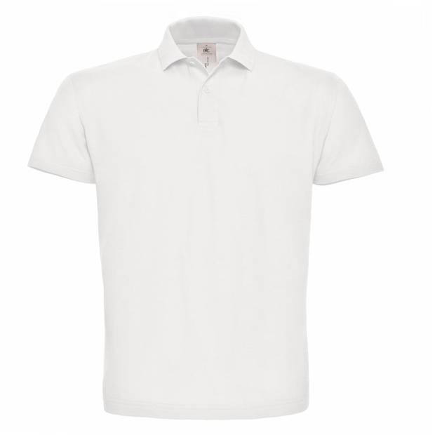 B&C | ID.001, Piqué polo, bílá, XS B&C | ID.001, Piqué polo, bílá, XS