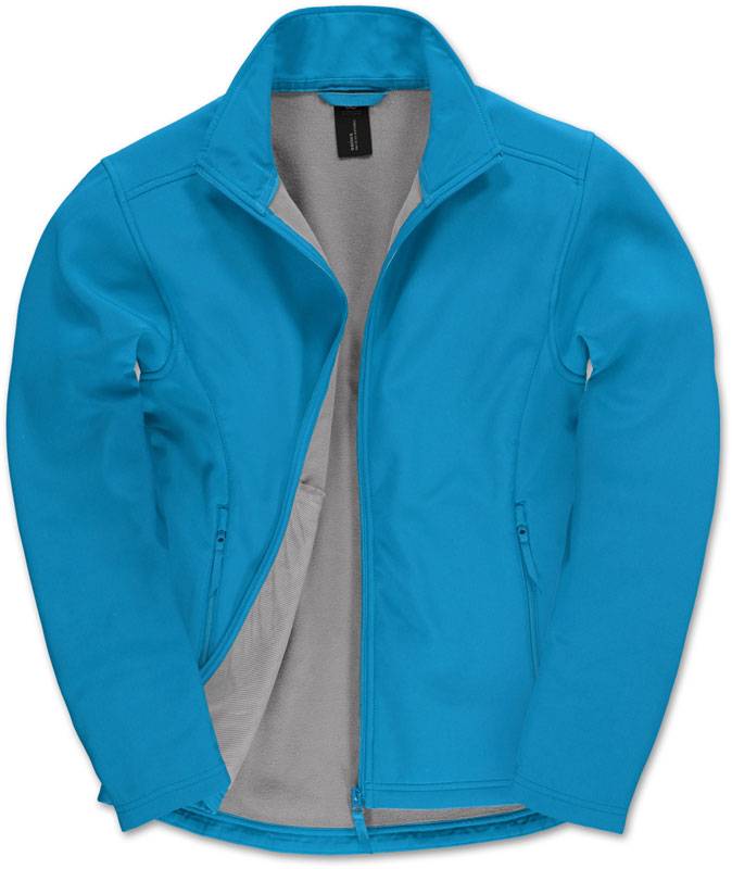 B&C | ID.701, Pánska 2-vrstvová softshellová bunda, modrá atoll, 3XL