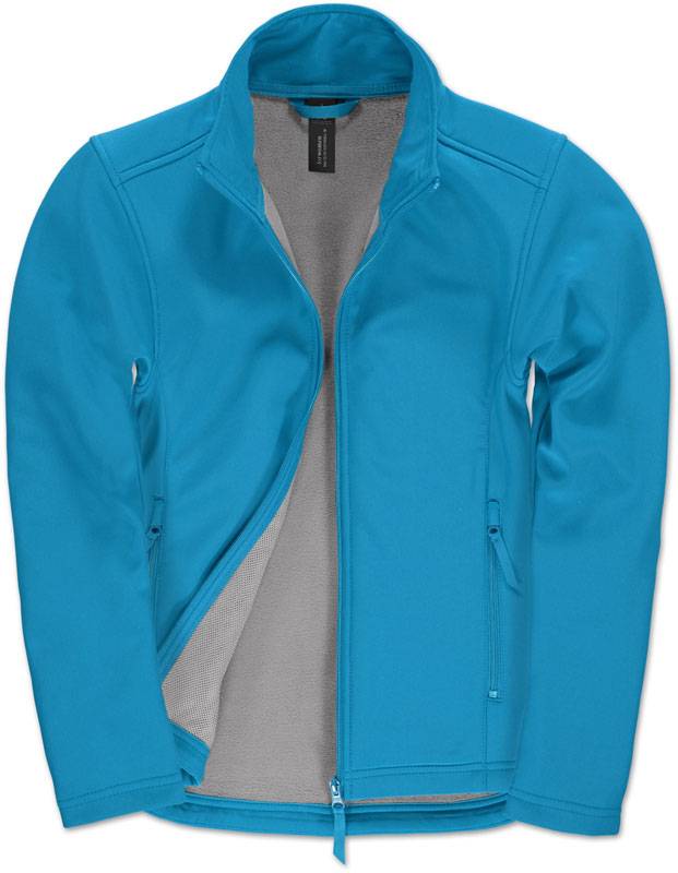 B&C | ID.701 /women, Dámska 2-vrstvová softshellová bunda, modrá atoll, S