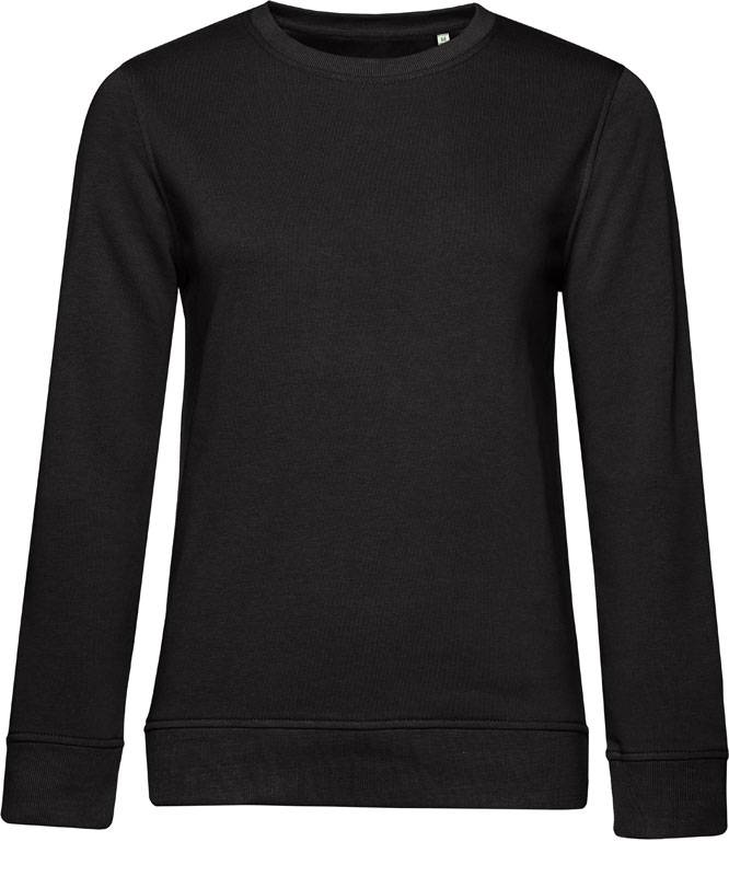 B&C | Inspire Crew Neck /women, Dámska mikina, čierna pure, XXL