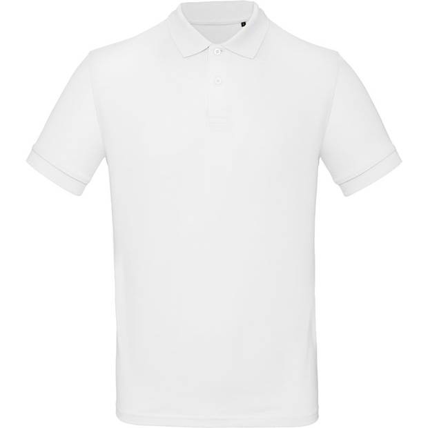 B&C | Inspire Polo /men, Pánské piqué polo z bio bavlny, bílá, S B&C | Inspire Polo /men, Pánské piqué polo z bio bavlny, bílá, S