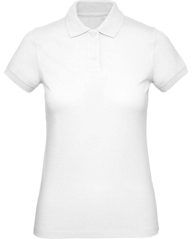 B&C | Inspire Polo /women, Dámské piqué polo z bio bavlny, bílá, S